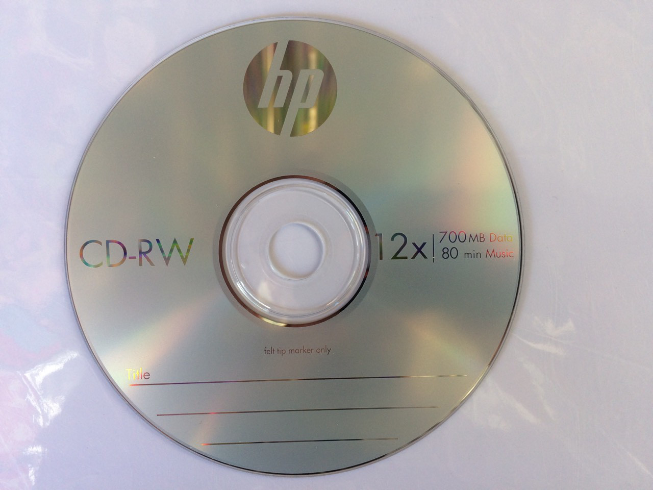 Диск НР CD-RW НР 700Mb 4х-12x Cake 25 - фото 1 - id-p22959162