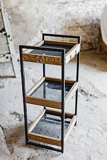 Візок для перукарів з кріпленнями під фен і плойки