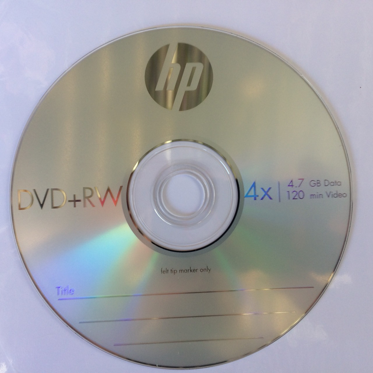 Диск DVD+RW Hewlett-Packard 4,7 GB 4x Cake box 10