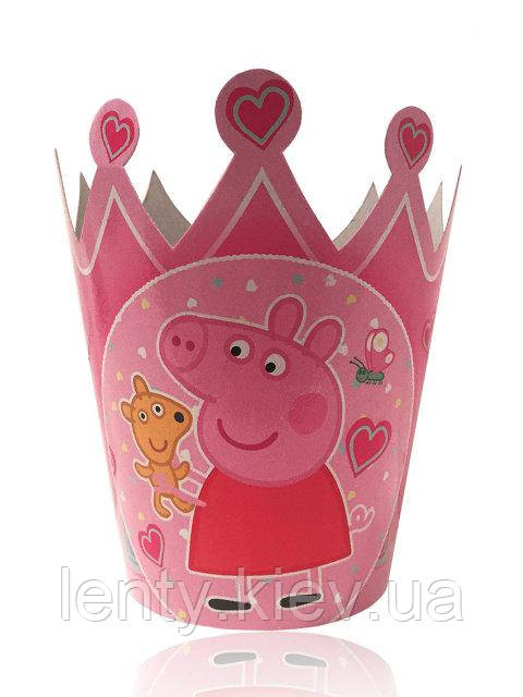 Міні Корона картонна тематичний дитячий - Свинка Пеппа