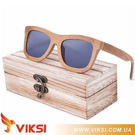 Сонцезахисні дерев'яні окуляри Chicago Gray