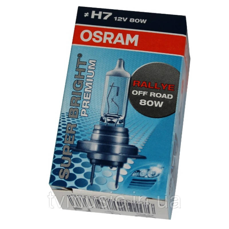 Автолампа Osram Super Bright Premium H7 12 V 80 W (62261SBP), фото 1
