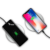 Заряджання бездротове для смартфонів (чорне, рожеве, сріблясте), фото 4