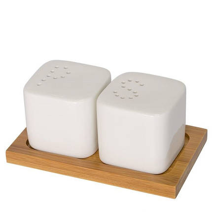 Набір для спецій сіль\перець "Букви" Krauff 21-275-008, фото 1