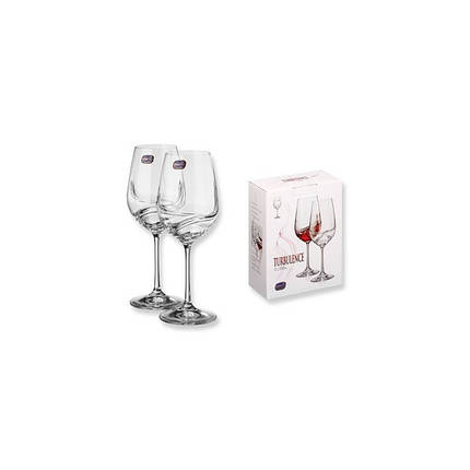 Набір келихів для вина BOHEMIA TURBULENCE 350 мл-2шт 165477, фото 2