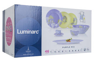 Сервіз столовий LUMINARC PURPLE MIX&MAT, 46 пр, фото 2