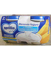 Йогурт Mellin Banana e Yogurt от 6 мес. 2х120гр