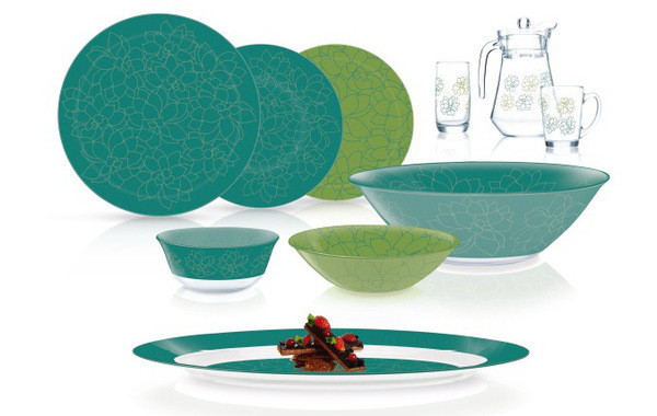 Сервіз столовий LUMINARC SIMPLY FLEURS, 46 предметів N7429