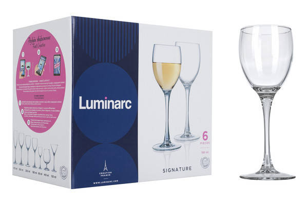 Набір келихів для вина Luminarc SIGNATURE/ЕТАЛОН 6 шт 190 мл H9995/1, фото 4