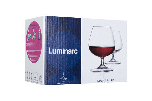 Набір келихів для коньяку Luminarc SIGNATURE/ЕТАЛОН 2 шт х 410 мл N5439/1, фото 3
