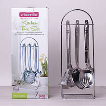 Набір кухонного приладдя Kamille 6 предметів у комплекті з підставкою KM-5230