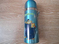 Детский термос для напитков и чая с клапаном ZooTopiA 350мл с нержавеющей стали бутылочка для воды