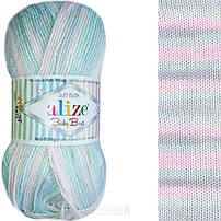 Alize baby best batik ( бебі бест батік ) 10% Бамбук-90% Акрил (Anti-pilling Акрил) метраж : 240