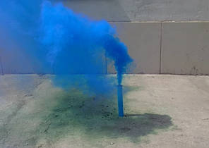 Кольоровий дим, синій