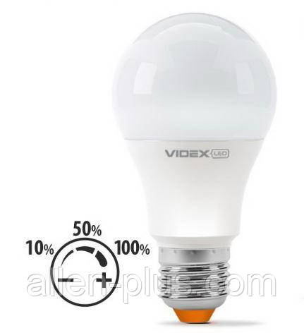 LED-лампа VIDEX A60eD3 10W E27 4100K 220 V з регулюванням яскравості (гарантія 2 роки)