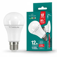 LED-лампа TITANUM A60 12 W E27 4100 K 220 V (гарантія 1 рік)