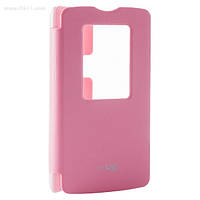 Чехол LG VOIA Window Flip Case для LG L80 (D380) pink