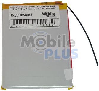 Акумулятор з контролером універсальний 100mm * 75mm * 5mm (Li-ion, 3.7 V, 4900 mAh), фото 1