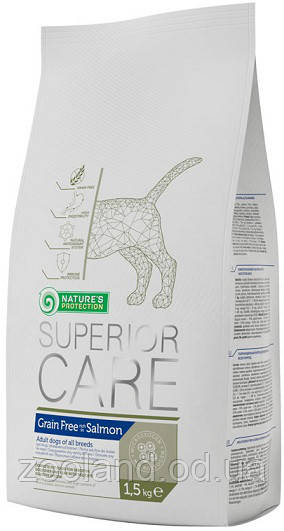 Nature's Protection Adult Dog Grain Free Salmon, 1,5 кг