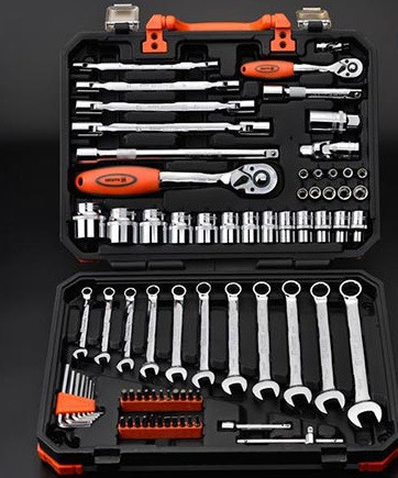 Універсальний набір інструменту 77 предметів 1/2" і 1/4" Harden Tools 510677, фото 1