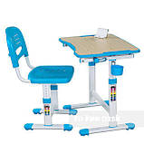 Комплект парта і стілець-трансформери fundesk Piccolino II Blue, фото 2