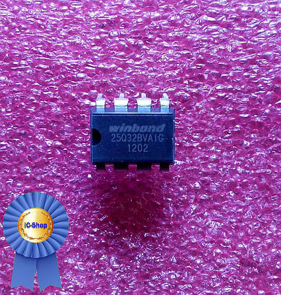 Мікросхема Winbond W25Q32 W25Q32BV 25Q32BVAIG ( DIP8 ), фото 1