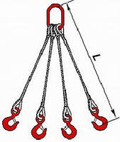 Строп канатиний тип 4СК 2,0 тн 3,0 мп