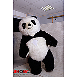 Надувний костюм (Пневмокостюм, Пневморобот) Панда з довгим хутром, фото 5