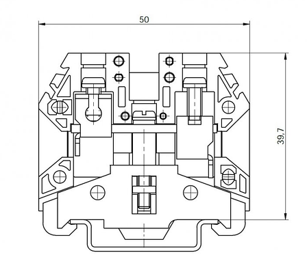 Клема гвинтова для заземлення RSA PE 6 A жовто-зелена (A541231), фото 3