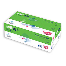 Рукавички вінілові неопудрені mediCARE vinyl PF XS