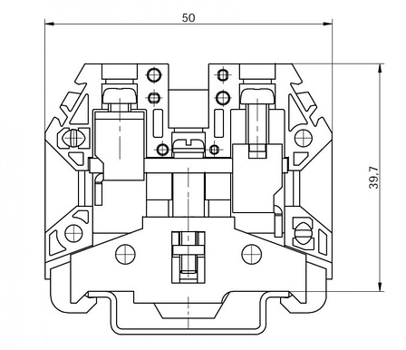 Клема гвинтова для заземлення RSA PE 10 A жовто-зелена (A551231), фото 3