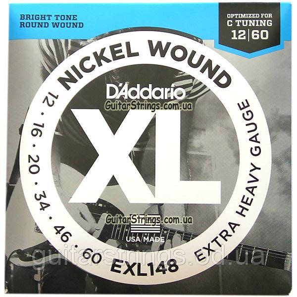 Струни D'Addario EXL148 Nickel Wound 12-60