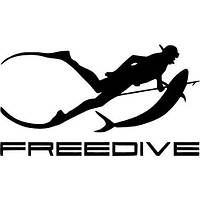 Вінілові наклейки  " Freedive " 12х20 см