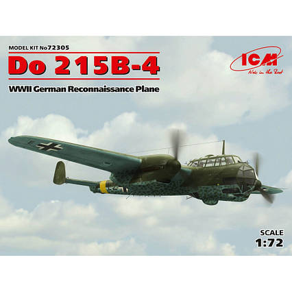 DO 215B-4, НІМЕЦЬКИЙ ЛІТАК-РОЗВІДНИК II МВ.1/72 ICM 72305, фото 1