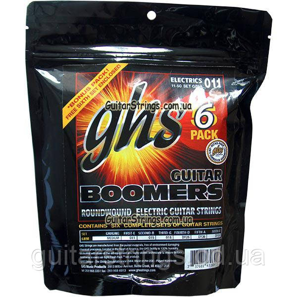 Струни GHS Boomers GBM 11-50 Medium 1 set
