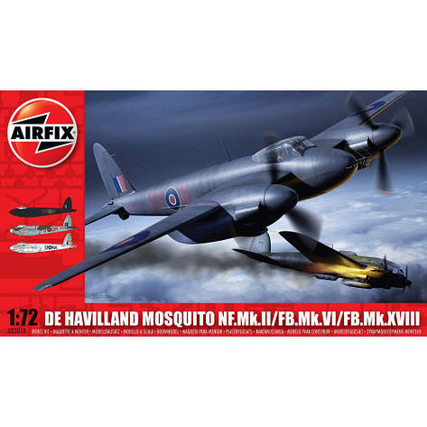 1/72 AIRFIX 03019 MOSQUITO FBVI/NF II/MK XVII - SERIES 3. 1/72 AIRFIX 03019, фото 1