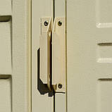 Сарай пластиковий Sidemate 242x122x185 см слонова кістка, фото 3