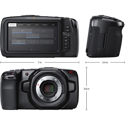 Камера Blackmagic Design Pocket Cinema Camera 4K (CINECAMPOCHDMFT4K) - фото 3 - id-p712663353