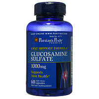 Глюкозамин Сульфат, Glucosamine Sulfate 1000 mg, Puritan's Pride, 60 капсул