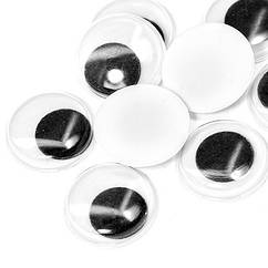 Вічка Для Іграшок, Живі, Круглі, Колір: Чорний, Розмір: Діаметр 20мм, Товщина 5мм, (УТ100005849)