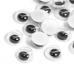 Вічка Для Іграшок, Живі, Круглі, Колір: Чорний, Розмір: Діаметр 6мм, Товщина 3мм, (УТ100005854)