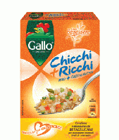 Рис Chicchi Ricchi riso orzo e avena Gallo 400гр