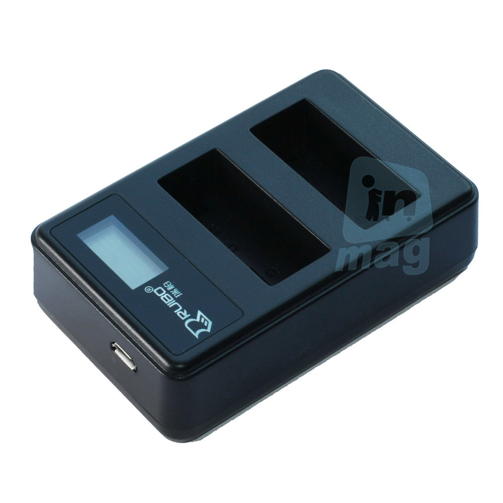 LCD Зарядний пристрій USB для 2 батарей Canon LP-E8