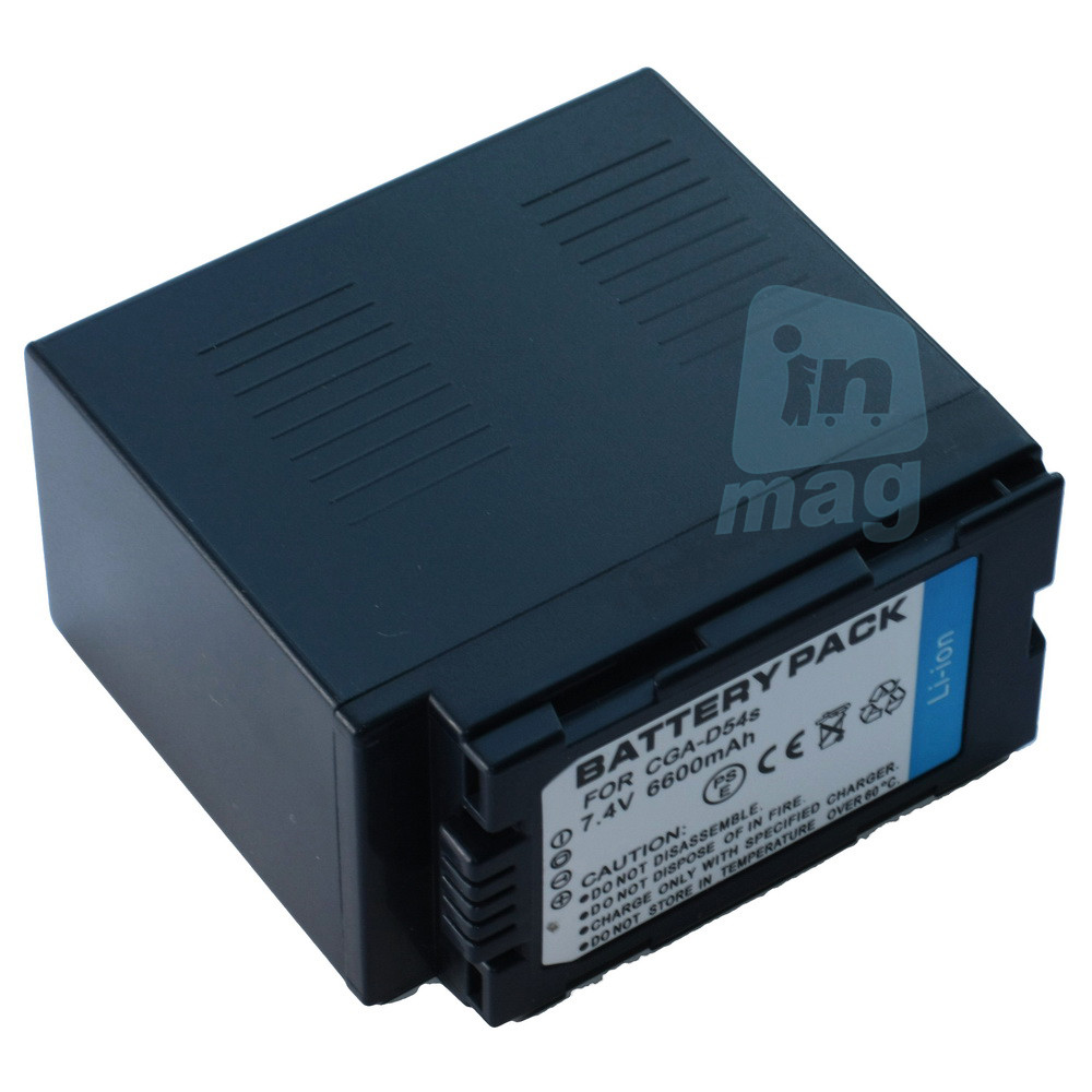 Акумулятор для відеокамери Panasonic CGA-D54S/CGR-D54S, 6600 mAh