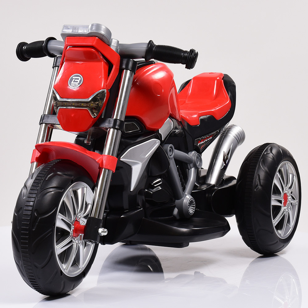 Дитячий Мотоцикл BMW на акумуляторі червоний (білий, синій, зелений), світло/звук, USB, MP3, M 3639-3, BAMBI.