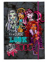 Папка для зошитів В5 на гумці Monster High картон Kite MH15-210K