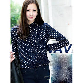 Жіноча сорочка в горошок