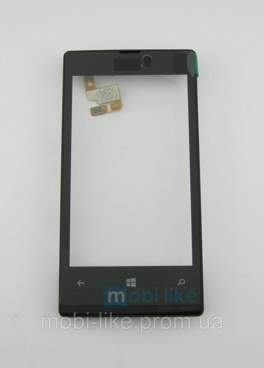 Сенсорний екран Nokia 521 чорний з рамкою