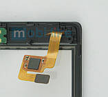 Сенсорний екран Nokia 521 чорний з рамкою, фото 4