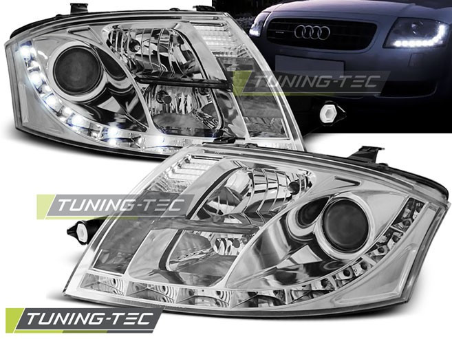 Передні фари Audi TT 8N тюнінг Led оптика (хром)